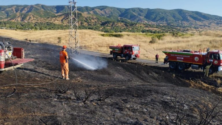 Bingöl’deki yangın söndürüldü