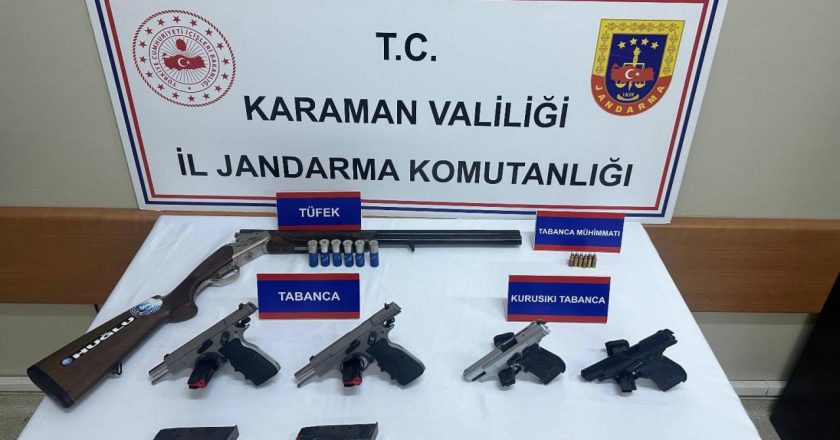 Karaman’da düğün sırasında havaya ateş açan 5 kişi hakkında yasal işlem başlatıldı