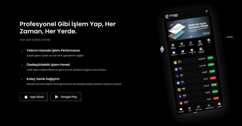 Cryzen crypto ile Türkiye’de güvenilir ve yenilikçi kripto deneyimi