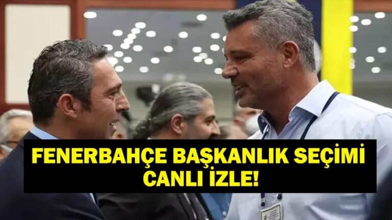 Fenerbahçe’nin başkanı kim olacak? Ali Koç veya Sadettin Saran? Fenerbahçe Canlı İzleme Ekranı!